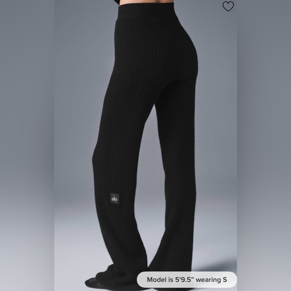 Alo Cashmere High-Waist Plush Waffle Pant brand new never worn